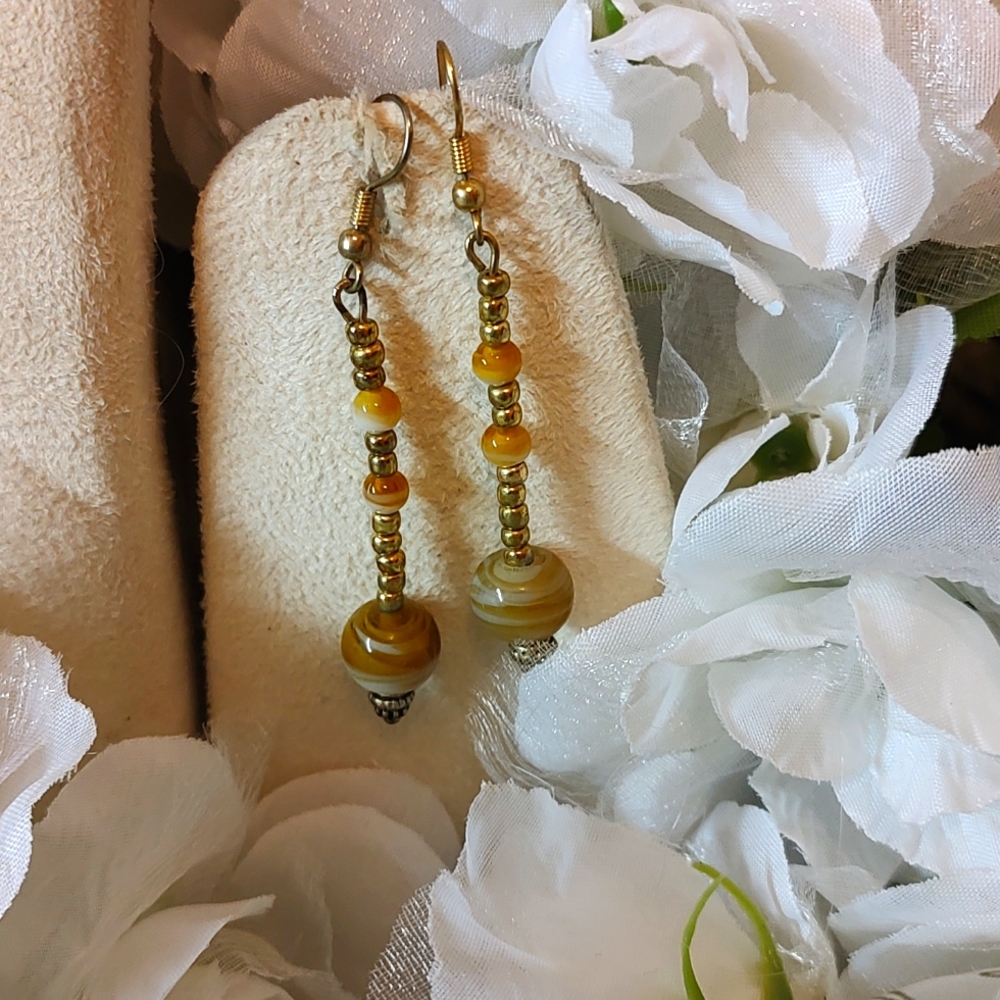 Warm Goldtone Danglers